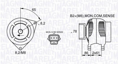 MAGNETI MARELLI 063377413010 -  Генератор
